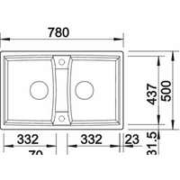 Кухонная мойка Blanco Lexa 8 (серый беж) 524967 - Превью изображения №2 — Интернет-магазин Time-Shop