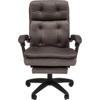 Офисное кресло CHAIRMAN Home 442 (ткань, Т-55 серый) - Превью изображения №2 — Интернет-магазин Time-Shop