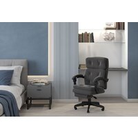 Офисное кресло CHAIRMAN Home 442 (ткань, Т-55 серый) - Превью изображения №5 — Интернет-магазин Time-Shop