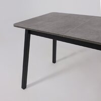 Кухонный стол Мамадома Tirk radial-110 раздвижной 110-142х70 (дымчатая керамика/черный) - Превью изображения №14 — Интернет-магазин Time-Shop