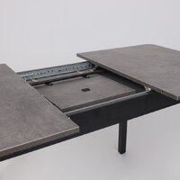 Кухонный стол Мамадома Tirk radial-110 раздвижной 110-142х70 (дымчатая керамика/черный) - Превью изображения №15 — Интернет-магазин Time-Shop