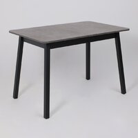 Кухонный стол Мамадома Tirk radial-110 раздвижной 110-142х70 (дымчатая керамика/черный) - Превью изображения №7 — Интернет-магазин Time-Shop