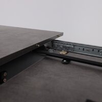 Кухонный стол Мамадома Tirk radial-110 раздвижной 110-142х70 (дымчатая керамика/черный) - Превью изображения №17 — Интернет-магазин Time-Shop