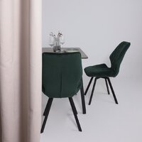 Кухонный стол Мамадома Tirk radial-110 раздвижной 110-142х70 (дымчатая керамика/черный) - Превью изображения №3 — Интернет-магазин Time-Shop