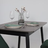 Кухонный стол Мамадома Tirk radial-110 раздвижной 110-142х70 (дымчатая керамика/черный) - Превью изображения №5 — Интернет-магазин Time-Shop