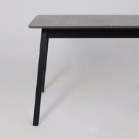 Кухонный стол Мамадома Tirk radial-110 раздвижной 110-142х70 (дымчатая керамика/черный) - Превью изображения №11 — Интернет-магазин Time-Shop