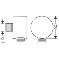Шланговое подключение Axor Starck 27451000 - Превью изображения №2 — Интернет-магазин Time-Shop
