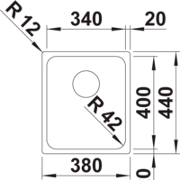 Кухонная мойка Blanco Solis 340-U 526115 (полированная) - Превью изображения №2 — Интернет-магазин Time-Shop