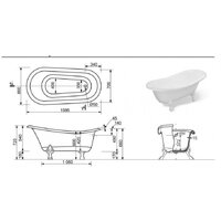 Ванна Эстет Marcel 160x80 Silk ФР-00014543 - Превью изображения №7 — Интернет-магазин Time-Shop