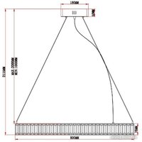Подвесная люстра Moderli Asti V10731-PL - Превью изображения №3 — Интернет-магазин Time-Shop
