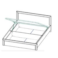 Кровать Anrex Olivia 140x200 с подъемником - Превью изображения №2 — Интернет-магазин Time-Shop