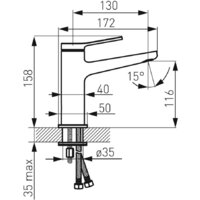 Смеситель Ferro Stratos Black BSC2BL - Превью изображения №2 — Интернет-магазин Time-Shop