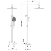 Душевая система  Vieir V343562-F - Превью изображения №2 — Интернет-магазин Time-Shop