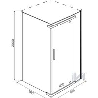 Душевой уголок IVA E2SS100C - Превью изображения №3 — Интернет-магазин Time-Shop