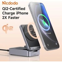 Беспроводное зарядное McDodo CH-519 22.5W USB Type-C с адаптером (черный) - Превью изображения №6 — Интернет-магазин Time-Shop