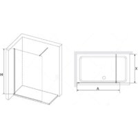 Душевая стенка RGW WA-010 351001014-11 140 (хром/прозрачное стекло) - Превью изображения №4 — Интернет-магазин Time-Shop