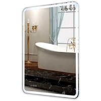 Пекам Зеркало Marta 1 80x100 marta1-80x100spcl (с подсветкой, сенсором на прикосновение, подогревом и часами)