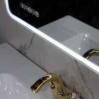  Пекам Зеркало Marta 1 80x100 marta1-80x100spcl (с подсветкой, сенсором на прикосновение, подогревом и часами) - Превью изображения №6 — Интернет-магазин Time-Shop