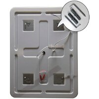  Пекам Зеркало Marta 1 80x100 marta1-80x100spcl (с подсветкой, сенсором на прикосновение, подогревом и часами) - Превью изображения №2 — Интернет-магазин Time-Shop