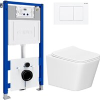 Lauter Square 214903 с кнопкой 219702J (прямоугольная, белый)