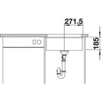 Кухонная мойка Blanco Subline 500-U (керамическая, глянцевая магнолия) - Превью изображения №6 — Интернет-магазин Time-Shop
