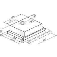 Кухонная вытяжка Faber Flox Glass BK A60 [110.0436.364] - Превью изображения №2 — Интернет-магазин Time-Shop