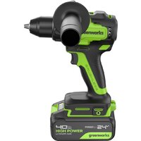 Дрель-шуруповерт Greenworks GD24DD90 3707507CUD (с 2-мя АКБ) - Превью изображения №10 — Интернет-магазин Time-Shop