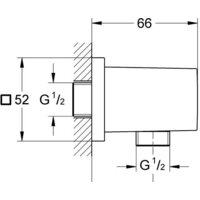 Шланговое подключение Grohe Euphoria Cube 27704000 - Превью изображения №2 — Интернет-магазин Time-Shop
