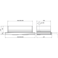 Кухонная вытяжка Elikor Интегра Glass 50Н-400-В2Д (нержавеющая сталь/черное стекло) (940979) - Превью изображения №2 — Интернет-магазин Time-Shop