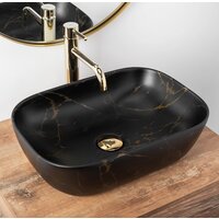 Умывальник Rea Belinda (черный мрамор матовый) - Превью изображения №4 — Интернет-магазин Time-Shop