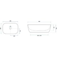 Умывальник Rea Belinda (черный мрамор матовый) - Превью изображения №6 — Интернет-магазин Time-Shop