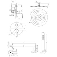 Душевая система  Deante Arnika NAC 09QP - Превью изображения №2 — Интернет-магазин Time-Shop