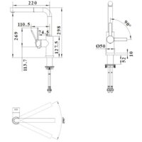 Смеситель Blanco Lanora-S-F (нержавеющая сталь) - Превью изображения №6 — Интернет-магазин Time-Shop