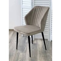 Стул M-City Seattle-V 461MC03827 (латте 25 велюр/черный) - Превью изображения №4 — Интернет-магазин Time-Shop