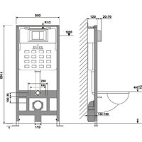Инсталляция для унитаза Roxen StounFix Dual Fresh 966444 - Превью изображения №10 — Интернет-магазин Time-Shop