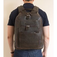 Городской рюкзак Carlo Gattini Monfestino 3034-04 (темно-коричневый) - Превью изображения №5 — Интернет-магазин Time-Shop