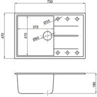 Кухонная мойка Marblan Magnum R (гранит, с сифоном) - Превью изображения №6 — Интернет-магазин Time-Shop