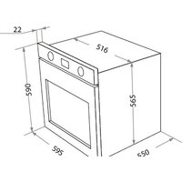 Электрический духовой шкаф HOMSair OES657WH - Превью изображения №2 — Интернет-магазин Time-Shop