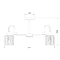 Люстра средней высоты Евросвет 70090/5 (Графит) - Превью изображения №5 — Интернет-магазин Time-Shop