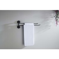 Держатель для полотенца Aquatek Бетта AQ4613MB (черный матовый) - Превью изображения №2 — Интернет-магазин Time-Shop