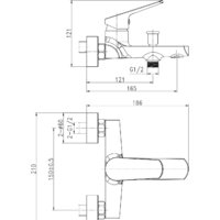 Смеситель Cersanit Flavis 63035 - Превью изображения №2 — Интернет-магазин Time-Shop