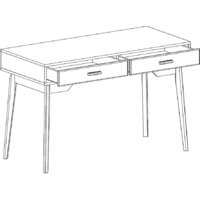 Стол Мебельград Калгари (дуб натуральный светлый/белый матовый) - Превью изображения №4 — Интернет-магазин Time-Shop