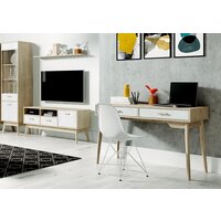 Стол Мебельград Калгари (дуб натуральный светлый/белый матовый) - Превью изображения №3 — Интернет-магазин Time-Shop