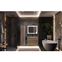  ЗОВ Тумба с умывальником Парма 70 P70LWP0MHMC1A-OL70 (белый/галифакс) - Превью изображения №4 — Интернет-магазин Time-Shop
