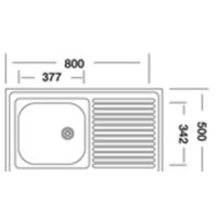 Кухонная мойка КромРус S 416 RUS (левый) - Превью изображения №2 — Интернет-магазин Time-Shop