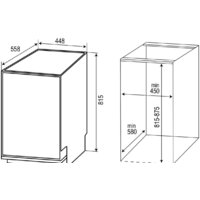 Встраиваемая посудомоечная машина Zigmund & Shtain DW 301.4 - Превью изображения №6 — Интернет-магазин Time-Shop