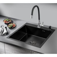 Кухонная мойка РМС MR-5050BL (с корзиной и дозатором) - Превью изображения №3 — Интернет-магазин Time-Shop