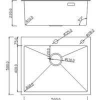 Кухонная мойка Roxen Simple 560220-55 сатин (с коландером и дозатором) - Превью изображения №15 — Интернет-магазин Time-Shop