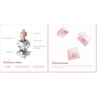 Клавиатура Gravastar Mercury K1 Special Edition Sakura Pink (GravaStar x Kailh Cherry Pink) - Превью изображения №6 — Интернет-магазин Time-Shop