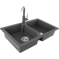 Кухонная мойка Kernau KGS A 80 2B Grey Metallic - Превью изображения №5 — Интернет-магазин Time-Shop
